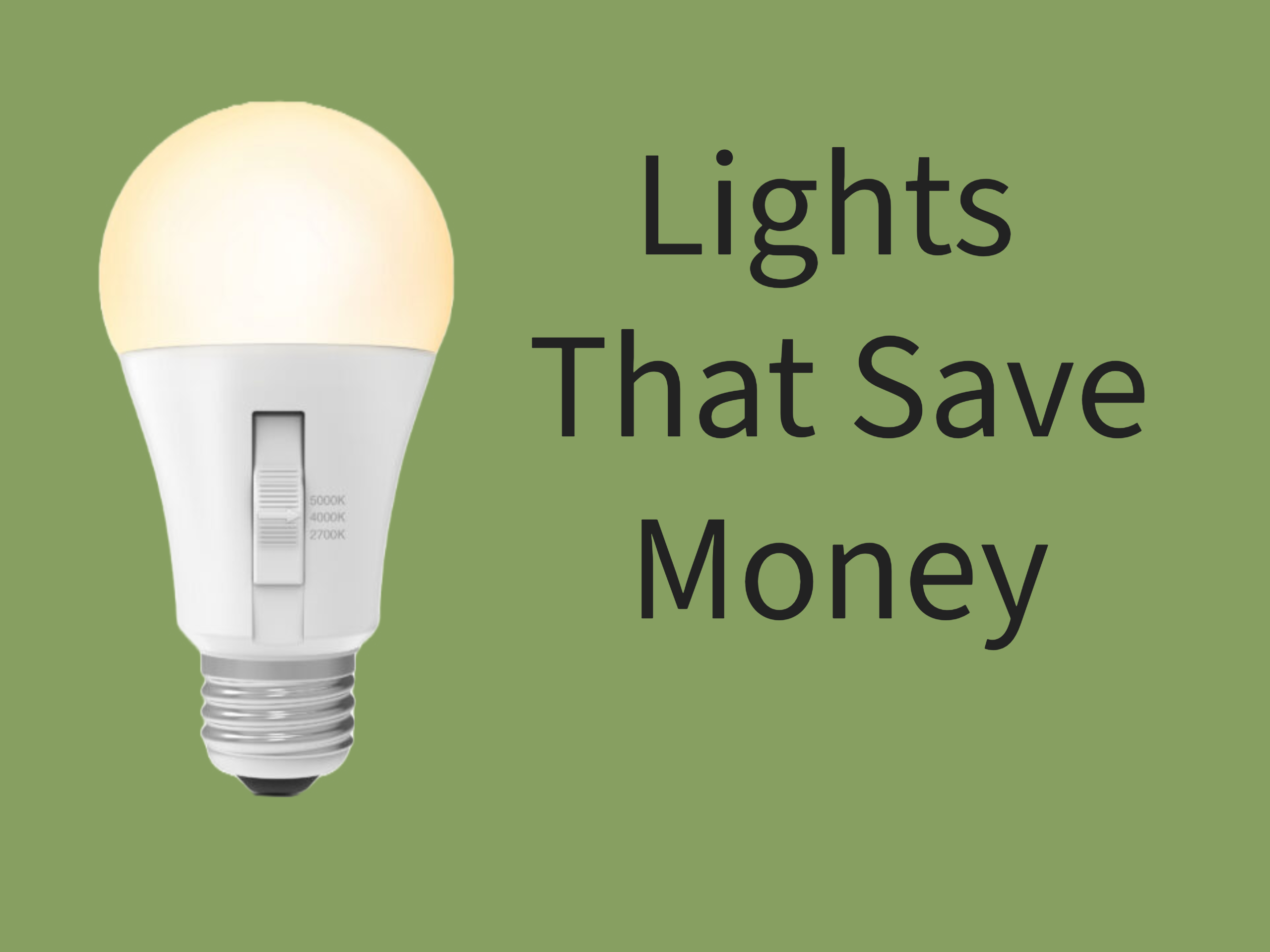 Lights that Save you Money