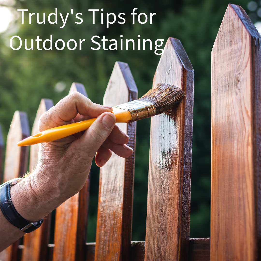 Staining Outdoors this Summer