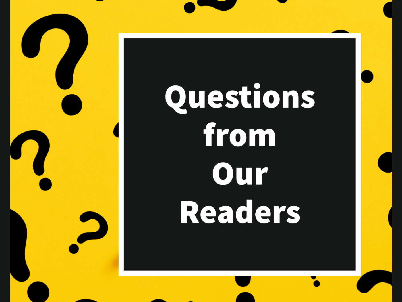 Some Great Questions This Week