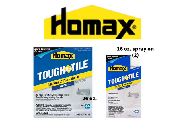 Homax White Tub, Sink & Tile Finish, 26 oz.
